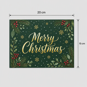 Carte de vœux pop-up couronne de Noël, carte de fêtes faite à la main, art papier 3D, design vert et rouge pour salutations saisonnières - Product Image 3