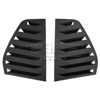 Haosheng Pièces automobiles en gros, 2 pièces de couvercles de persiennes de fenêtre arrière en plastique ABS imitation fibre de carbone pour VW Golf 5 GTI MK 5