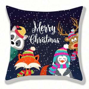 Wholesale Red Christmas Cushion <b>Cover</b> Christmas Pillow Case <b>Cover</b> <b>Sofa</b> Seat <b>Covers</b> Merry Christmas Decor Pillowcase - Product Image 6