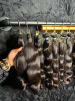 Cheveux humains ondulés cambodgiens d'un seul donneur, 100 % naturels non traités, mèches de cheveux humains bouclés birmans, mèches de cheveux humains bouclés indiens bruts