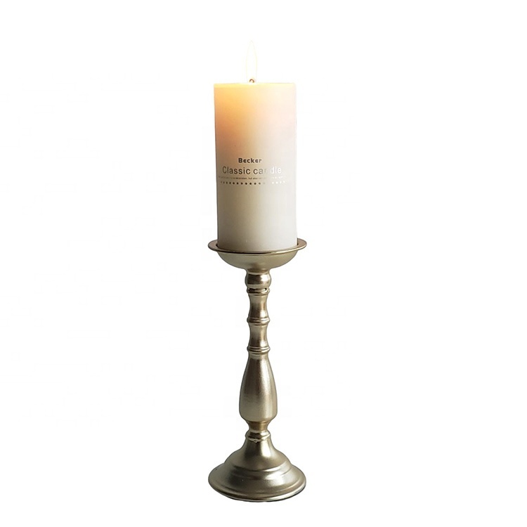 Fashion Home Decorative Golden Candle Stand Pillar Candle Stick Holder Candle Holder For Wedding Decoration
