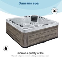 Sunrans SR8110A jets de spa de jardin bains à remous de massage avec système Balboa américain pour 5-6 personnes grande famille