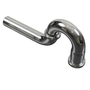 Tubería <span class=keywords><strong>de</strong></span> entrada <span class=keywords><strong>de</strong></span> agua para lavabo <span class=keywords><strong>de</strong></span> <span class=keywords><strong>pelo</strong></span>, tubería <span class=keywords><strong>de</strong></span> agua negra <span class=keywords><strong>de</strong></span> acero inoxidable, emergente, trampa P - Product Image 1