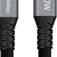 Kabel Data USB-C Nylon Kepang 60W USB 3.2 480Mbps untuk Hard Drive Komputer