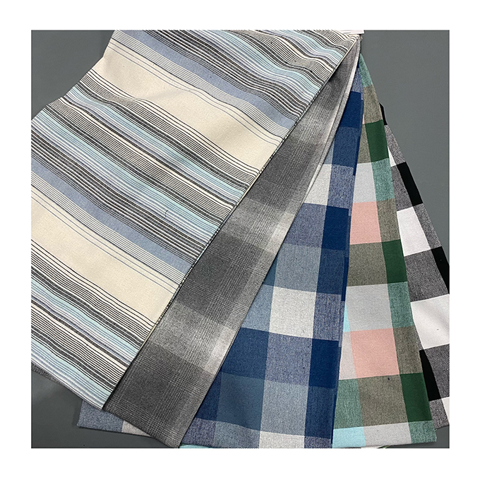 Фабричная оптовая продажа, фланелевая пряжа TC 65/35, окрашенная Двухсторонняя матовая ткань для одежды