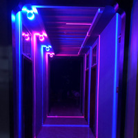 Projecteur LED 2-en-1 de haute qualité, nouveau design, avec forme cylindrique linéaire en aluminium étanche