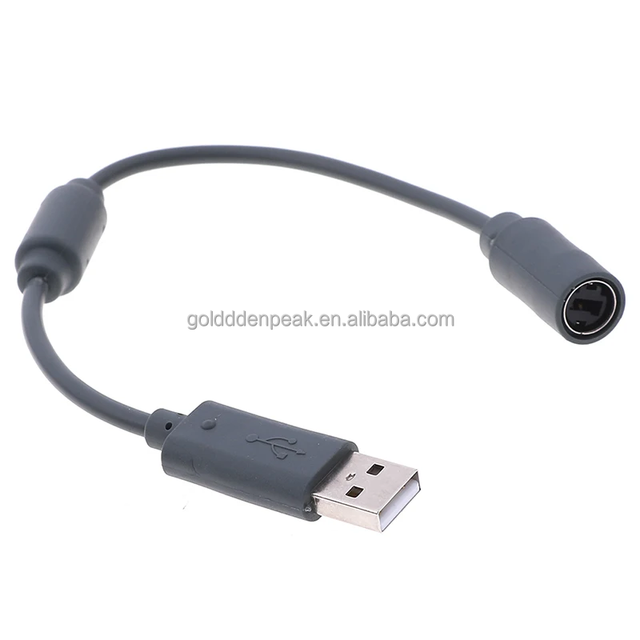For Xbox 360 Controller Breakaway Cable USB Extension PC Adapter with Connect Cord Made of Durable Plastic