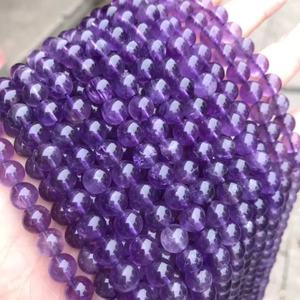 Manik Kristal Penyembuhan Alami <span class=keywords><strong>Kunzite</strong></span> Batu Bulat Longgar Untaian Manik-manik untuk Membuat Perhiasan Gelang Wanita - Product Image 6