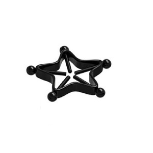 Breloque en acier inoxydable 316L, anneau de mamelon réglable en forme d'étoile à cinq branches, vis sans Piercing, anneaux de mamelon, bijoux de corps - Product Image 5