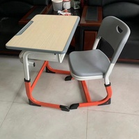 Ensemble de mobilier scolaire moderne pour salle de classe, bureau et chaise réglables en hauteur pour étudiants, ensemble de bureau et chaise d'étude pour enfants