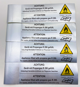 Customized Guodi Brand <strong>Silver</strong>-chromium Glossy PET Adhesive Sticker Matte <strong>Silver</strong> Brushed Waterproof Digital <strong>Printing</strong> for Pet Use - Product Image 4