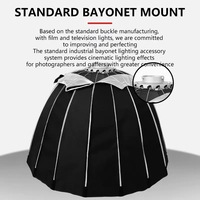 Installation rapide, Diffuseur parabolique universel Baorong 90 cm à large ouverture pour Softbox, Grille de diffuseur à large ouverture, Abat-jour pour photographie douce