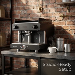 SY-101 Máquina de Espresso Semiautomática Italiana Picasso WEGA Pegaso de 2 Grupos, Caldera Doble E61, 3600W, Taza Alta para Cafetería - Product Image 2