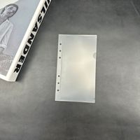 Pochettes de budget A5 A6 A7 en PP dépoli, à chargement latéral, spirales, feuilles mobiles, 6 trous, pour rangement