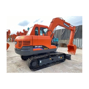 Excavadora Doosan DH80 Naranja, Tipo Oruga, Maquinaria Pesada de Construcción, Equipo Usado Certificado, 7830KG, 0-2000 Horas - Product Image 2