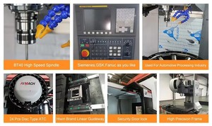 Centro di Lavorazione CNC Verticale VMC1055 di Alta Qualità Completamente Automatico con Cono Mandrino BT40 in Offerta Speciale - Product Image 3