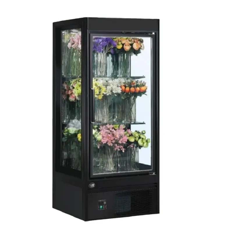 Eintüriger Blumen kühler Schaufenster kühler frischer Blumen kühlschrank vertikal