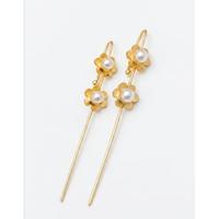 Anting-anting tusuk emas kuningan mutiara bunga daisy wanita Jewel by Sana |   Anting-anting bunga pengantin yang sedang tren |   Pin Elegan Tanpa Tindik