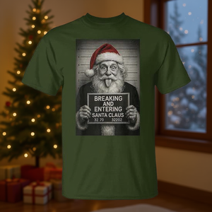 Camiseta navideña de Papá Noel con diseño divertido para adultos, unisex - Product Image 3