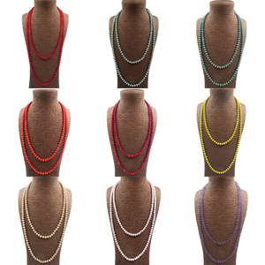 Manik-manik Kaca Kristal 160cm 8mm Kalung Panjang Berikat untuk Manik-manik Kaca untuk Pembuatan Gelang <span class=keywords><strong>DIY</strong></span> Manik-manik Kaca Lepas Grosir - Product Image 3
