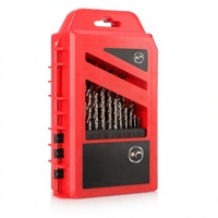 Torsion HSS Haute Vitesse En Acier Au Cobalt Kit De Foret Métrique Ensemble D'outils S 1mm-13mm/25 pièces dans une boîte en métal
