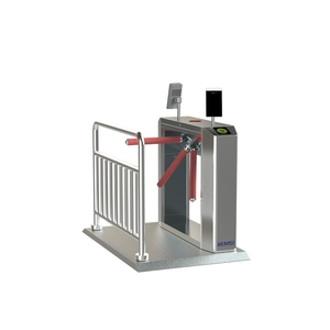 Torniquete Automático con Reconocimiento Facial, Código QR y RFID, Control de Acceso Bidireccional Anti-Embestida, Motor sin Escobillas, Protección IP65 - Product Image 1