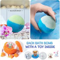 Ensemble de bombes de bain relaxantes végétaliennes biologiques, aromatisantes et hydratantes naturelles, vente en gros de jouets surprises pour enfants