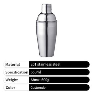 Coctelera Transparente de Acero Inoxidable Personalizada, Regalo Exclusivo Perfecto para Amigos, Hombres y Mujeres - Product Image 4