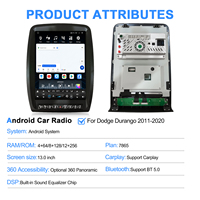 NaviHua Nouveau autoradio Android 13 pouces avec écran, Carplay, DSP, GPS, lecteur DVD pour Dodge Durango 2011-2020