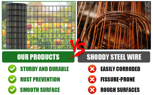 Grillage métallique, rouleau de grillage galvanisé de calibre 19 de 1/2 po, grillage pour poulailler enduit de vinyle résistant aux intempéries - Product Image 5