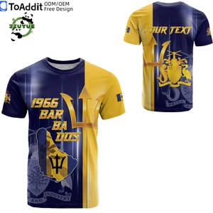 Camiseta con la <span class=keywords><strong>Bandera</strong></span> de <span class=keywords><strong>Barbados</strong></span> del Día de Errol Barrow 2026, Padre de la Independencia de <span class=keywords><strong>Barbados</strong></span>, Tela de Secado Rápido, Camisetas con Gráficos de <span class=keywords><strong>Barbados</strong></span> - Product Image 5