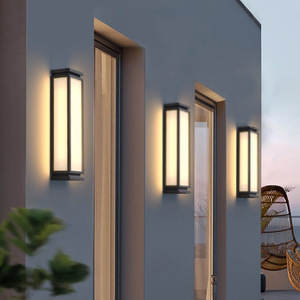 Lámpara de Pared Exterior Solar, Impermeable, para Patio de Villa, Jardín, Aplique de Pared Exterior Moderno para Puerta - Product Image 3