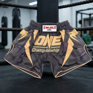 Unisex Breathable 100% <b>Polyester</b> Muay Thai Sports Sanda Training Front Logo MMA <b>Shorts</b> Adults Martial Arts Boxing Digital Print - Product Image 3