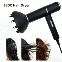 Sèche-cheveux puissant à haute vitesse avec technologie BLDC et sèche-cheveux professionnel pour cheveux épais, résultat de séchage rapide