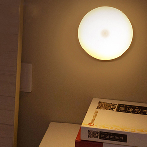 Round <strong>LED</strong> Portable Wardrobe Closet <strong>Light</strong> Mini Magnet Adsorption <strong>Touch</strong> Sensor Round <strong>LED</strong> Night <strong>Light</strong> - Product Image 3