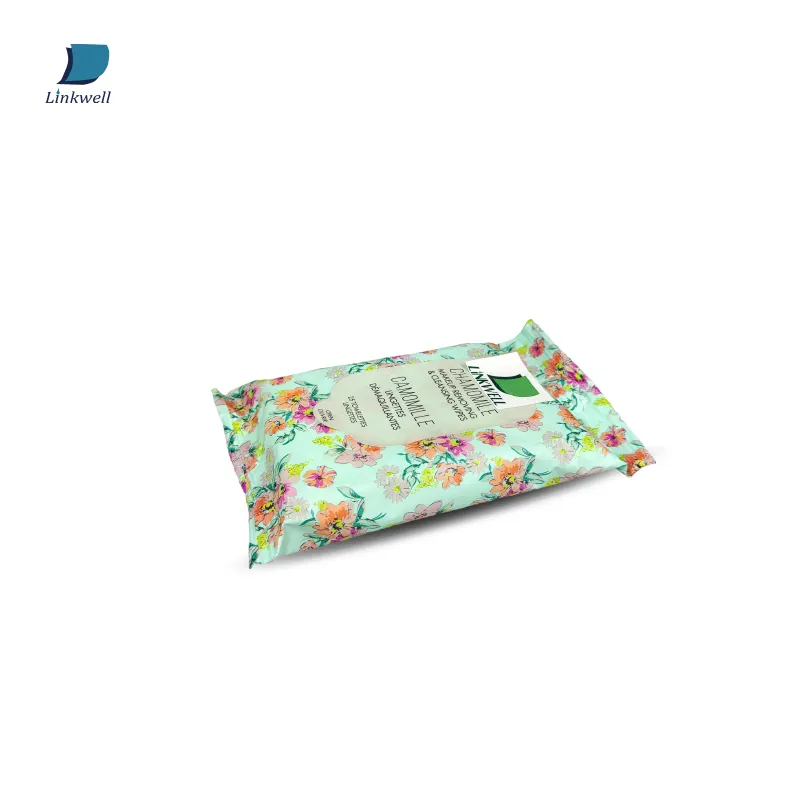 Extrait de fleur de camomille Recutita 25 lingettes lingettes nettoyantes démaquillant à la camomille OEM