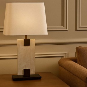 Lámpara de mesa rectangular moderna con luz LED E27 y control de interruptor para el hogar, sala de estar, dormitorio, recepción de hotel. - Product Image 4
