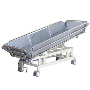 Lit de bain électrique manuel réglable Baoxin pour personnes âgées, handicapées, usage en maison de retraite, avec double manivelle et matelas en PVC - Product Image 2