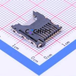 TF-114 SD Card / Memory Card Connector SMD Connector Self-Return Type MicroSD Card (TF Card) Card Holder 1.8mm - Product Image 2