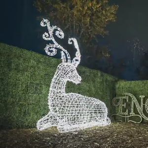 Thương Mại 2D/3D <span class=keywords><strong>LED</strong></span> Động Vật Vòm Mô Hình Đèn Khổng Lồ Tuần Lộc Cho Năm Mới Của Ngày Ngoài Trời Đường Phố Giáng Sinh Trang Trí Hiển Thị - Product Image 6