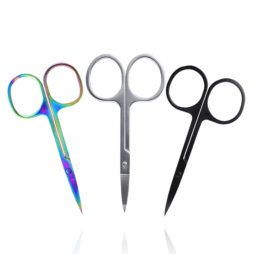 Custom eyelash scissor pink small scissors mini custom logo mini makeup scissors
