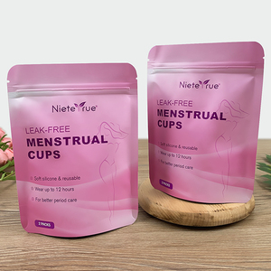 Sacs d'emballage de tampons refermables en plastique de haute qualité Sacs d'emballage de coupe menstruelle avec pochette pour sous-vêtements avec zip-lock - Product Image 2