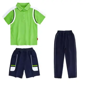 Chemise de sport personnalisée à manches courtes, Polo blanc, uniforme scolaire pour enfants