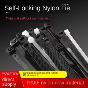 Cravate de couleur en nylon en plastique autobloquant 3*150mm Cravate fine rouge, jaune, verte et bleue - Product Image 6