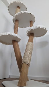Arbre à chat de luxe en bois à motif animalier, griffoir et <span class=keywords><strong>tour</strong></span> de jeu pour chatons, accessoires pour animaux de compagnie - Product Image 6