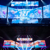 Pantalla LED de Alquiler de Alta Definición, Panel de Fondo para Video Wall, Pantalla LED Móvil para Interiores y Exteriores, Adecuada para Exposiciones