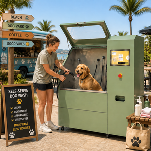 Kiosco de Lavado de Perros Resistente al Agua, Estación de Baño Automática para Mascotas, para Parques de RV, Campamentos y Cuidado de Mascotas al Aire Libre - Product Image 2