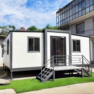 Casa Contenedor de Madera Expandible de Doble Ala, Estilo Europeo de Lujo, de 20-40 Pies, Villa Prefabricada Plegable con Dos Dormitorios y Una Sala - Product Image 2