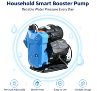 Pompe de surpression intelligente à démarrage/arrêt automatique 220V monophasée domestique auto-amorçante pour l'augmentation de la pression de l'eau du robinet domestique