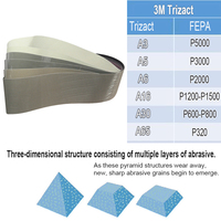 Bande abrasive de polissage fin 915x100mm Trizact 305EA 237AA, feutre de laine, non tissé, pour la finition des métaux en acier inoxydable